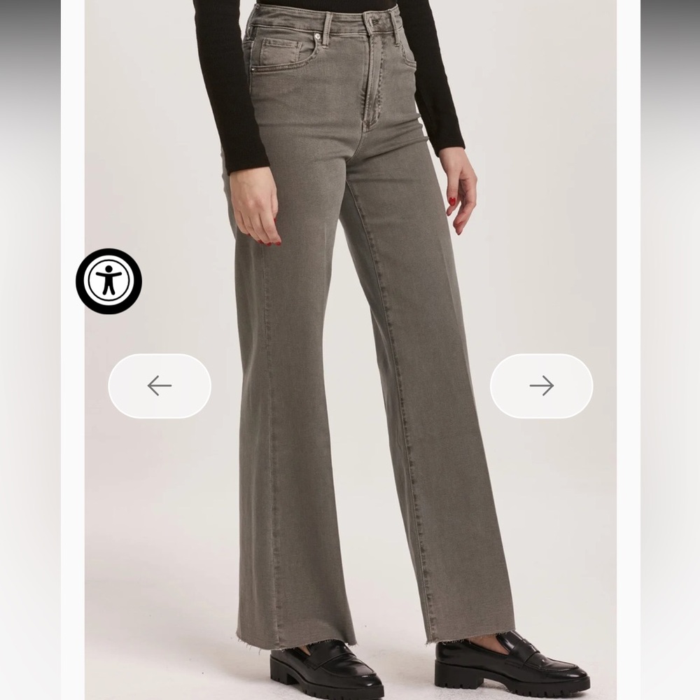 NWT Dear John Fiona Wide Leg Jean in Gray
